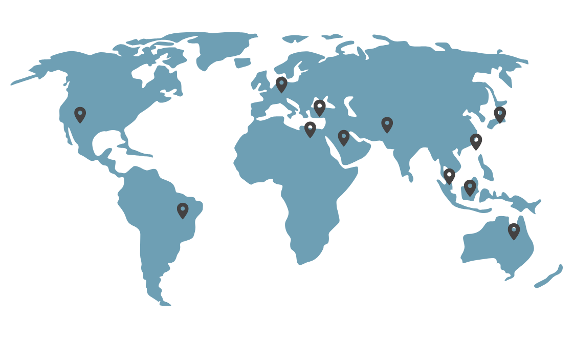 Padmashree's international presence